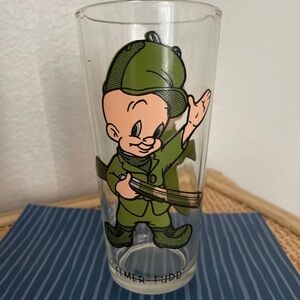 Elmer Fudd vintage glass looney tunes